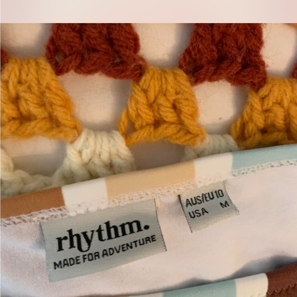 Rhythm Striped Bikini in Brown and White - Picture 3 of 3